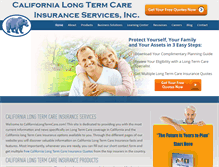 Tablet Screenshot of californialongtermcare.com